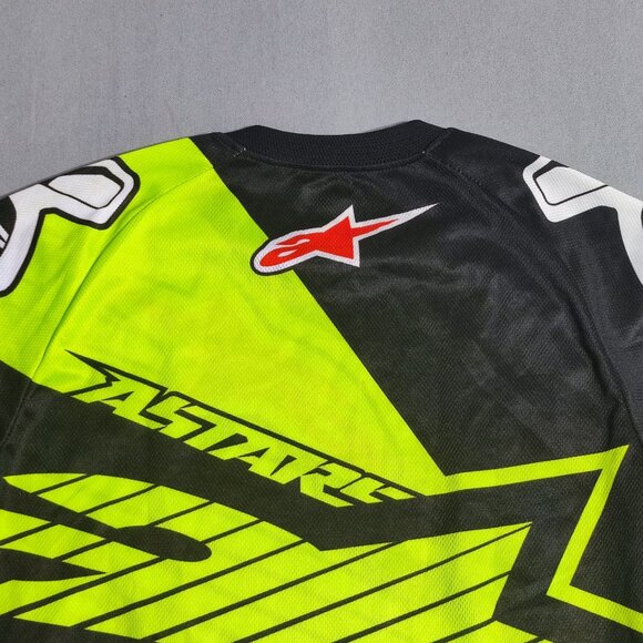 Astars MX motocross / dirt bike jersey kids size M black with graphic design - Picture 4 of 9
